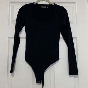 Black Long Sleeve Abercrombie Bodysuit